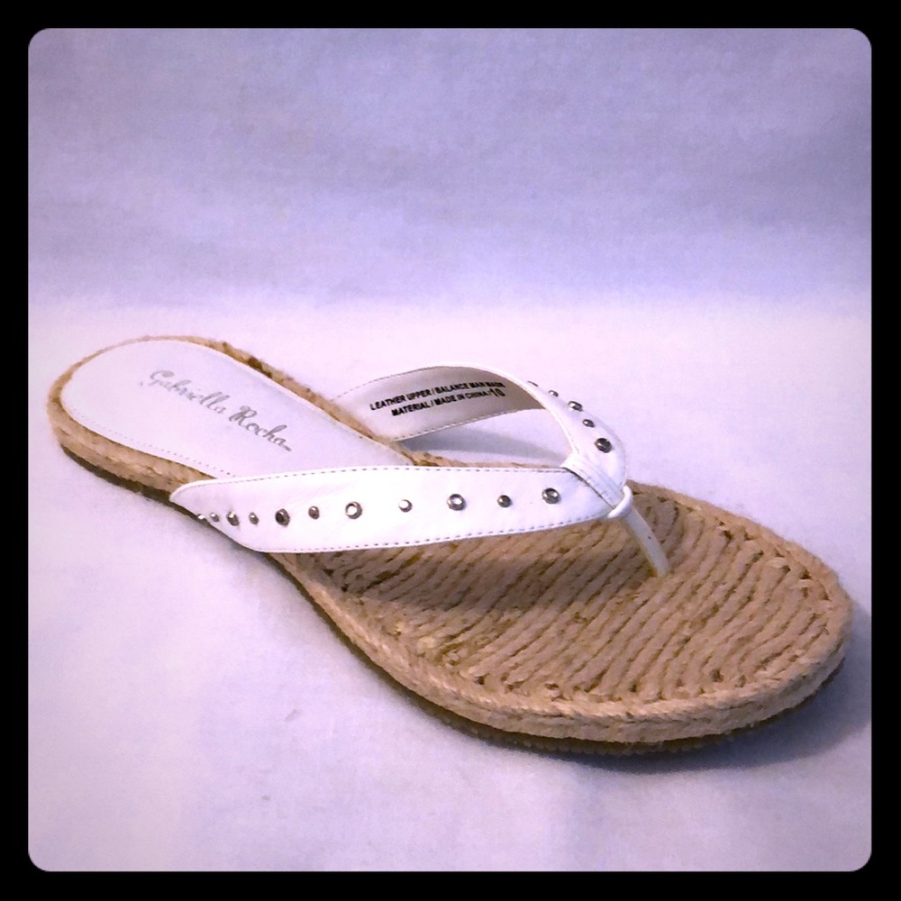 Gabriella Rocha Sandals White Size 10 NEW IN BOX